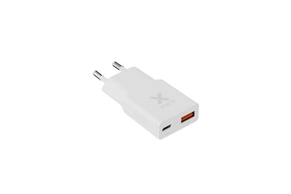XTORM Chargeur mural slim XG2SL033 33 W 2 ports USB-A USB-C PD certifié GRS