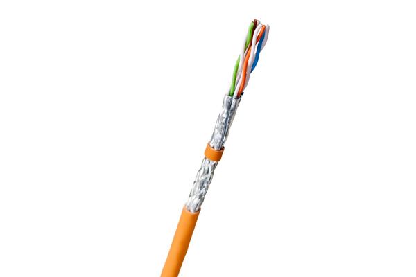 EKIVALAN Câble S/FTP 4P Cat7 LSZH B2ca orange (T500)