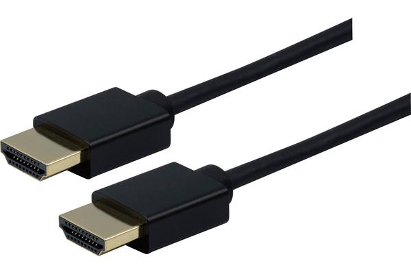 TESCA Cordon HDMI 2.0 4K@60Hz male /male faible diametre & tête compacte de 3m