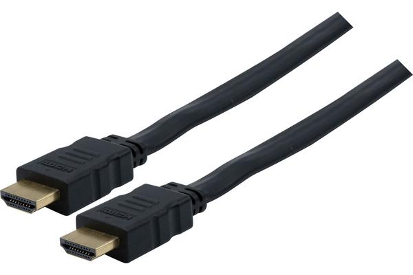 CORDON HDMI HIGH SPEED A/A PLAT BLACK - 2 m