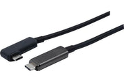 CORDON USB 3.2 Gen2 hybride Type-C / Type-C coudé - 10 M