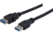 RALLONGE USB 3.2 Gen1 A / A NOIRE 3,0 M