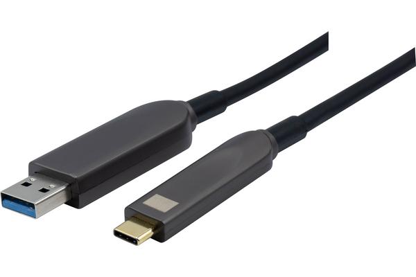 CORDON USB 3.2 Gen1 hybride Type-A / Type-C - 10 M