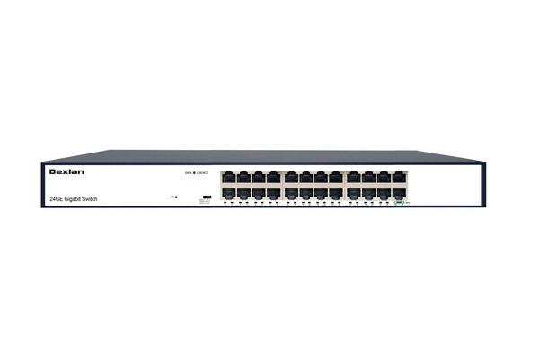 DEXLAN SWITCH 24 Port Gigabit Rackable Fanless + VLAN - 24GE