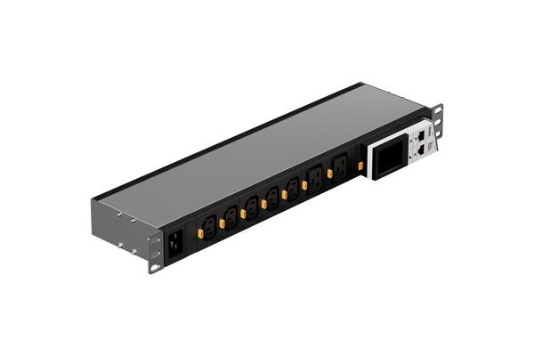 RARITAN NX1-M1101 PDU IP 1U 10/16A 7 p. 5x C13 2x C19 Entrée C20 - Measured