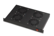 Kit 4 ventilateurs 1U on/off fixation 19, noir
