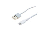 Cordon USB-A vers Lightning 20 cm - Blanc