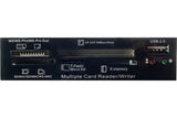 Lecteur de cartes memoire 35 en 1 noir en baie 3,5"