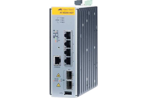 ALLIED TELESIS AT-IE200-6GT-80 Switch industriel Niv.2 4P Gigabit & 2 SFP