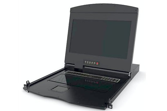 DEXLAN Console LCD 17,3" 16:9  Full HD avec switch KVM 4 Ports HDMI / USB