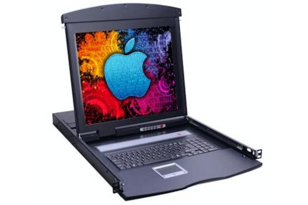 DEXLAN WorkStation LCD 19" Dual-Rail KVM 16 Ports VGA/USB +câbles