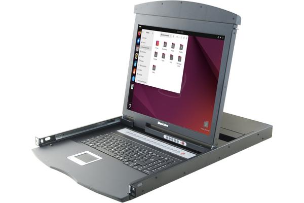 DEXLAN WorkStation LCD 19" Dual-Rail KVM CAT5 VGA/USB +8 Modules