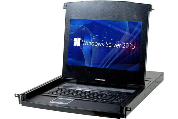 DEXLAN WorkStation LCD 18,5" HD 8 Ports KVM VGA/USB +Cable