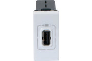 LEGRAND Plastron Mosaic 22,5x45 chargeur 1 port USB