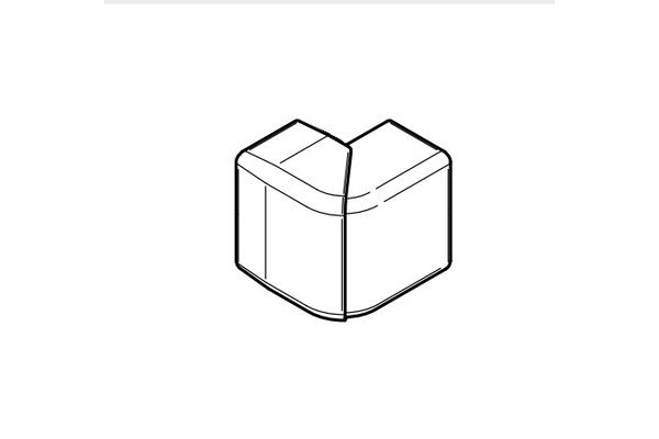 REHAU ANGLE EXTERIEUR VARIABLE POUR GOULOTTE CLIDI 90x55 PVC BLANC