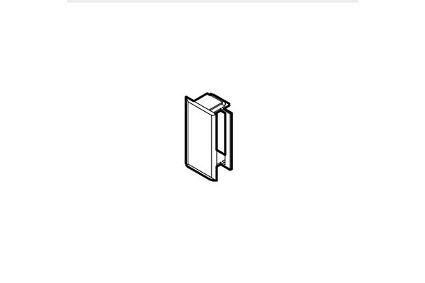 REHAU JONCTION DE COUVERCLE COUVAP 45x45 POUR GOULOTTE CLIDI PVC BLANC