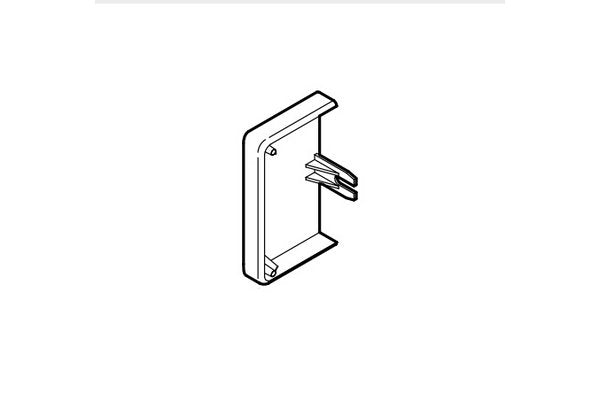 REHAU EMBOUT POUR GOULOTTE CLIDI 130x55 PVC BLANC