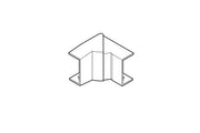 REHAU ANGLE INTERIEUR VARIABLE POUR MOULURE AXIS MINI 32x16 PVC BLANC