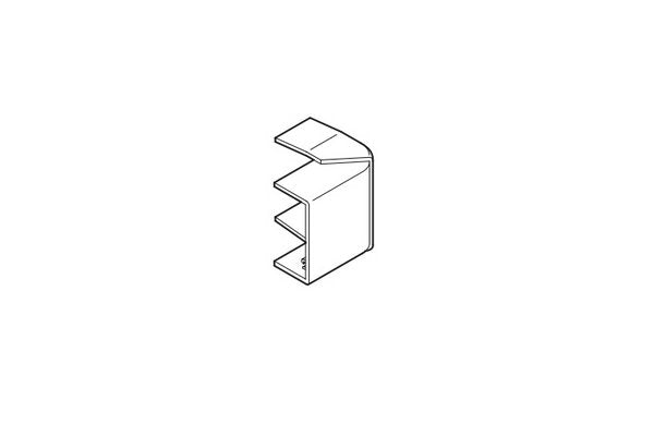 REHAU ANGLE EXTERIEUR VARIABLE POUR MOULURE AXIS MINI 32x16 PVC BLANC