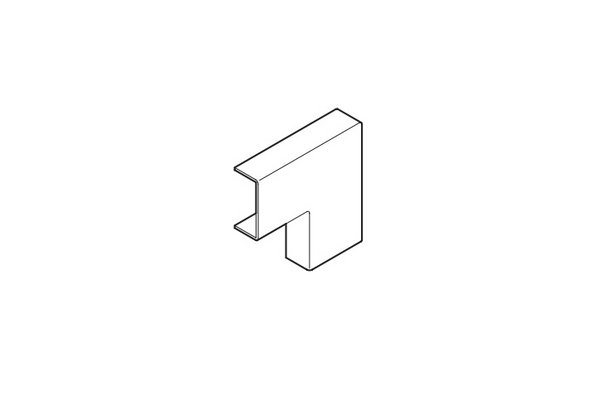 REHAU ANGLE PLAT POUR MOULURE AXIS MINI 32x16 PVC BLANC