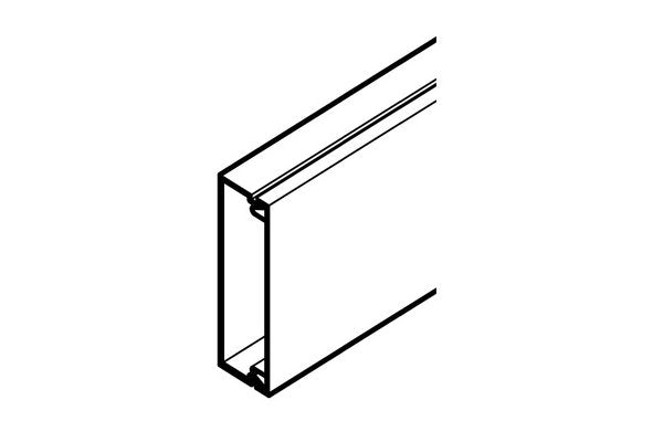 REHAU MOULURE AXIS MINI 50x20 - 1 COMPARTIMENT PVC BLANC 2 m