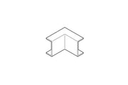 REHAU ANGLE INTERIEUR POUR MOULURE AXIS MINI 50x20 PVC BLANC