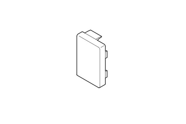 REHAU EMBOUT POUR GOULOTTE AXIS 60x40 PVC BLANC IK10
