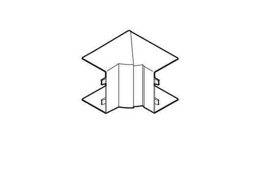 REHAU ANGLE INTERIEUR VARIABLE POUR GOULOTTE AXIS 60x40 PVC BLANC IK10