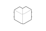 REHAU ANGLE EXTERIEUR VARIABLE POUR GOULOTTE AXIS 60x40 PVC BLANC IK10