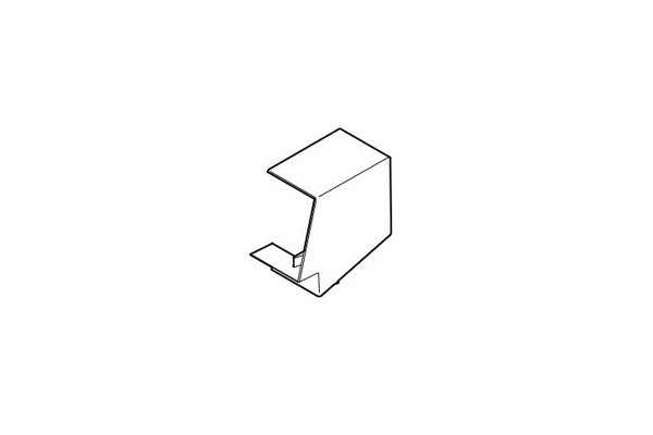 REHAU ANGLE PLAT POUR GOULOTTE AXIS 60x40 PVC BLANC IK10