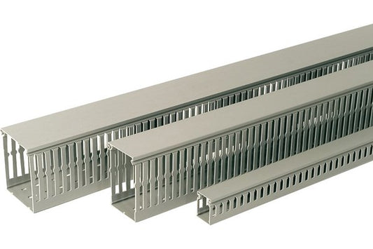 REHAU GOULOTTE CABLIX 80x80 PVC GRIS 2 m