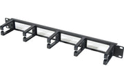 Panneau 19" 1U ouvert avec support câbles