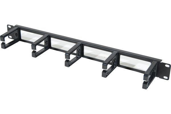 Panneau 19" 1U ouvert avec support câbles