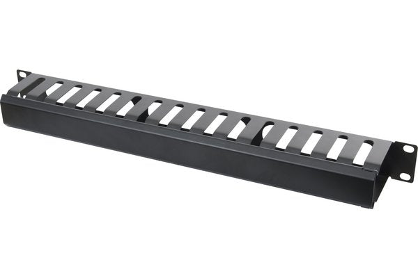 Panneau 19" 1U ajouré guide câbles avec couvercle