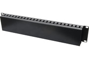 Panneau 19" 2U ajouré guide câbles avec couvercle