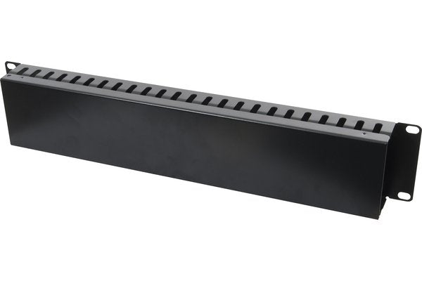 Panneau 19" 2U ajouré guide câbles avec couvercle