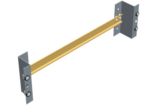 Rail din 35mm x 36 cm pour montage en baie 19" support 3U