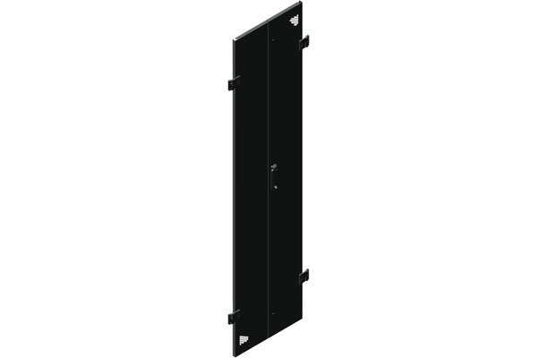 EFIRACK Porte double perforée 24U larg 800 (monte AR)