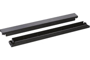 Panneau 19" 1U plein noir à clipser