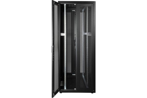 EKIVALAN Baie pro serveur 47U 800 x 1000 double ventil, double ventil. (noir)