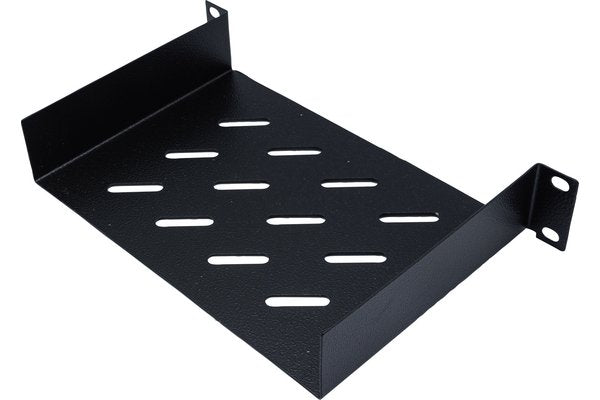 EKIVALAN Etagère fixe 10", 1U, prof. 150mm, noire