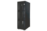 EKIVALAN Baie Colocation - 42U - 600x1000 - Portes perforées - 2 sections - Noir