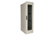 EKIVALAN Baie IP55 - 42U - 600x600 - Porte verre et métal - 4 montants - Gris