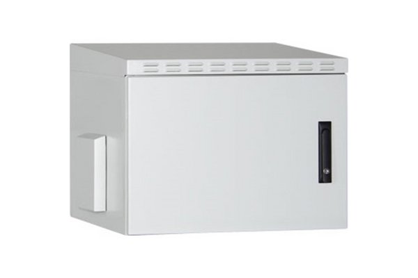 EKIVALAN Coffret IP55 outdoor 16U - 450mm - Porte métal - Gris