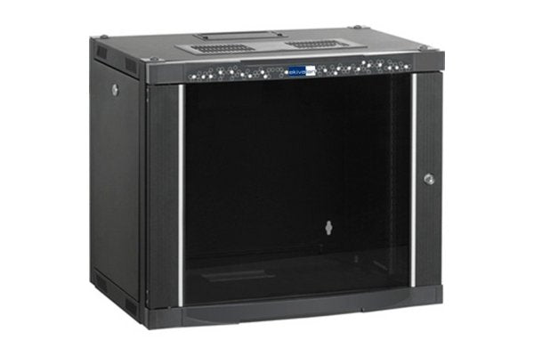 EKIVALAN Coffret professionnel 22U - 600 mm - AV verre - Noir