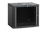 EKIVALAN Coffret professionnel assemblé 26U - 600 mm - AV verre - Noir