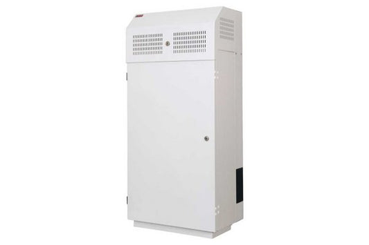 EKIVALAN Coffret mural 4U+4U faible encombrement - 500x1000x310 - Noir