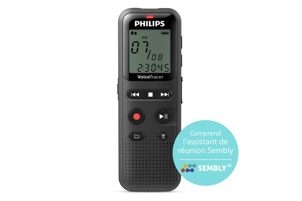 PHILIPS Dictaphone VoiceTracer DVT6115 : Enregistreur audio