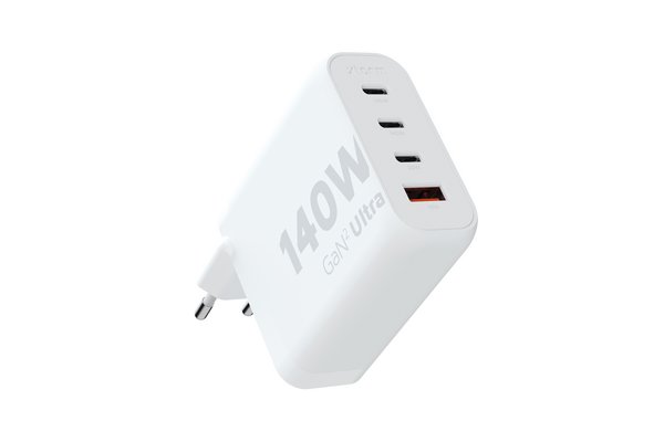 XTORM Chargeur mural écologique XEC140 140 W 4 ports USB-A USB-C PD certifié GRS