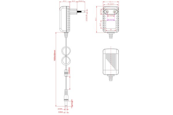 5V 2A BLOC D ALIMENTATION 5.5x2.1